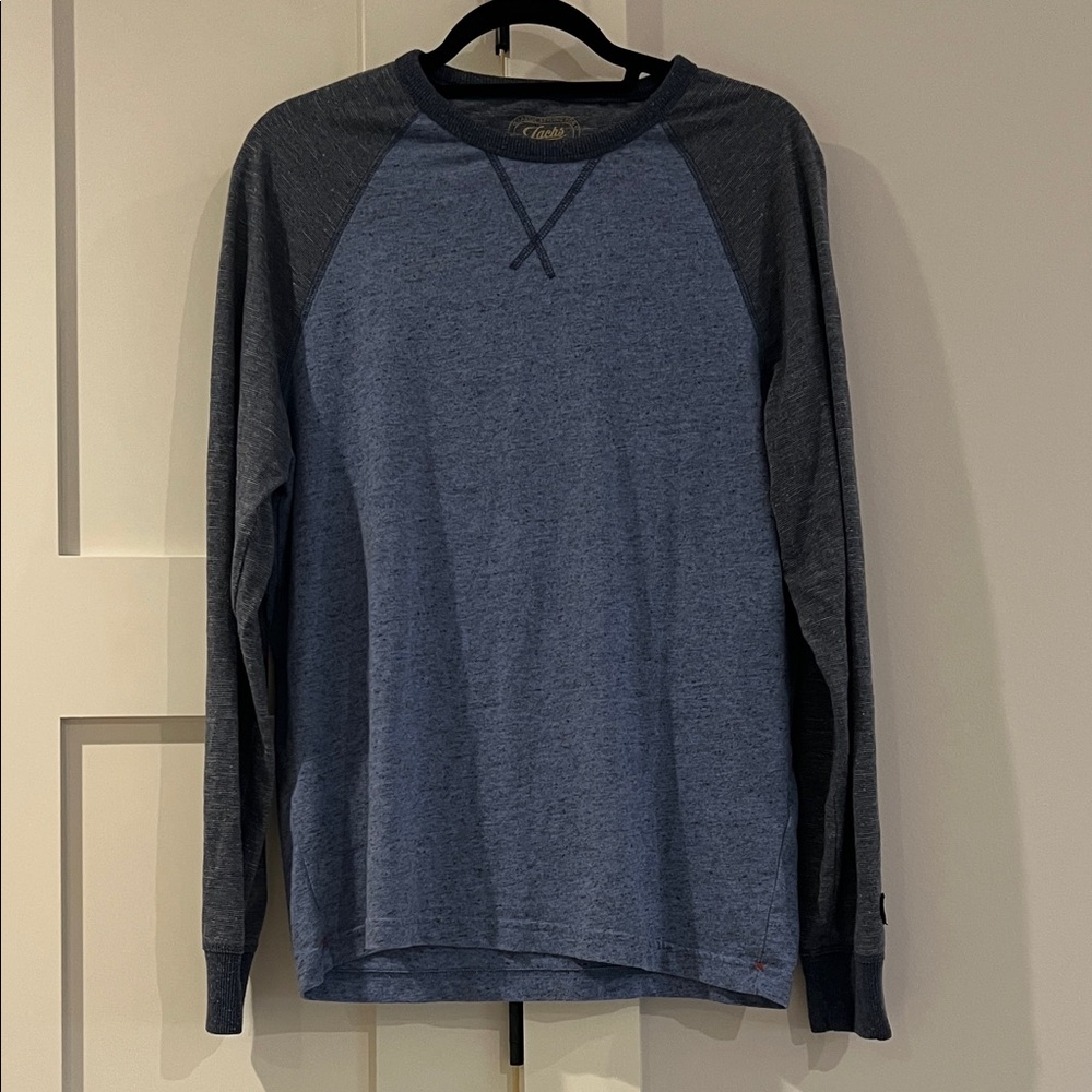 Jachs Two-Tone Blue Long Sleeve Shirt
